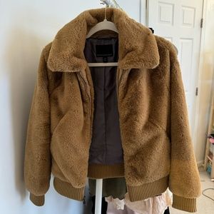 Banana Republic Faux Fur Jacket | Camel